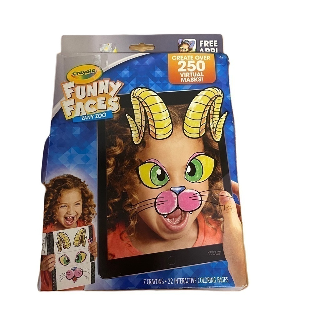 Crayola Funny Faces NEW Coloring Pages and Markers Craft